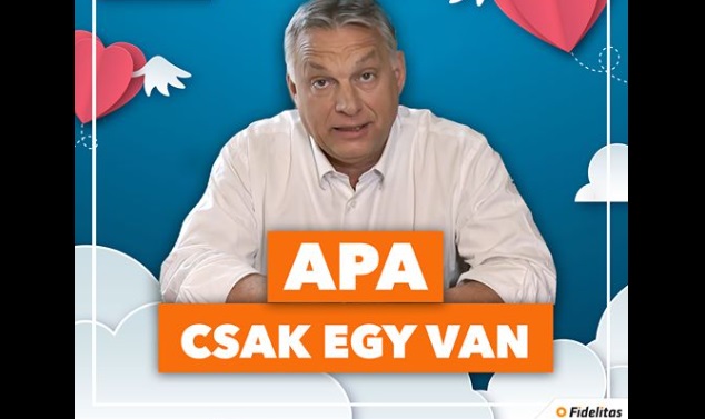 A Fidelitas szerint apa csak egy van: Orbán Viktor