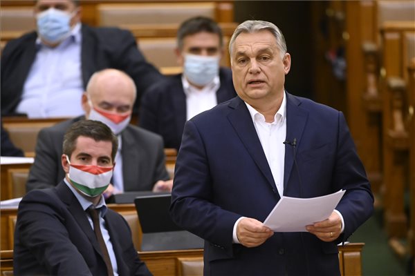 Orbán Viktor a Parlamentben