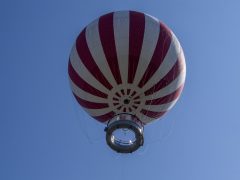 A városligeti Ballon kilátó bemutatója Fotó MTI/Balogh Zoltán