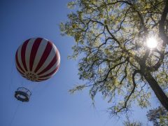 A városligeti Ballon kilátó bemutatója Fotó MTI/Balogh Zoltán