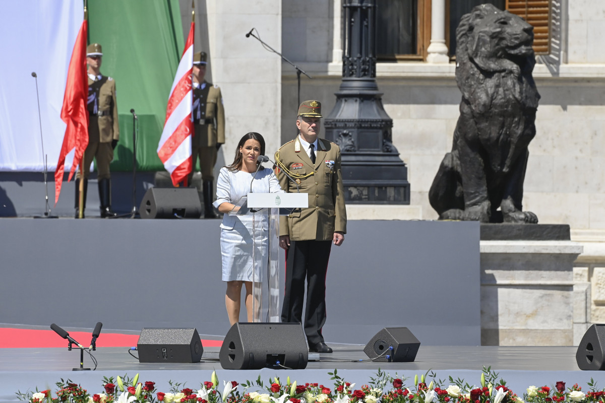 Novák Katalin köztársasági elnöki beiktatása