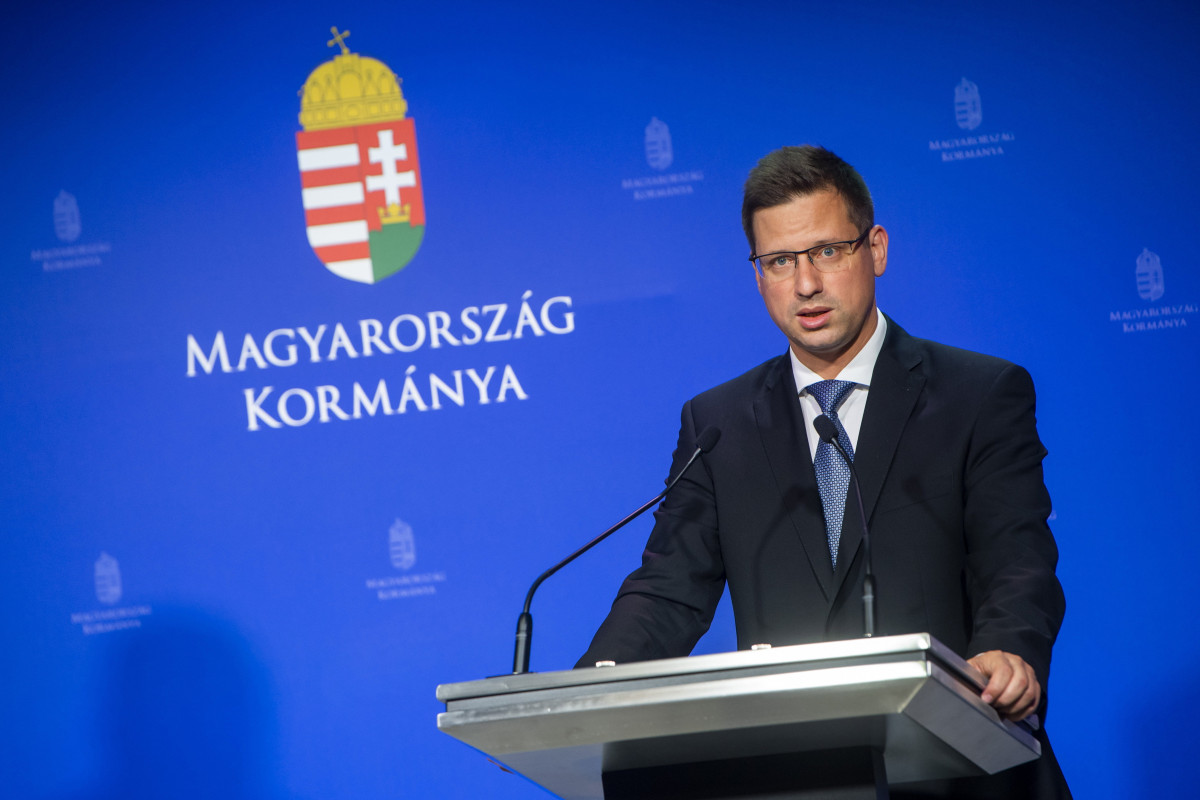 Gulyás Gergely kormányinfó