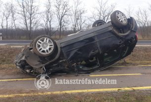 Baleset Nyírábrány és Vámospércs között