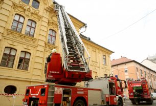 Tűzoltók Szegeden