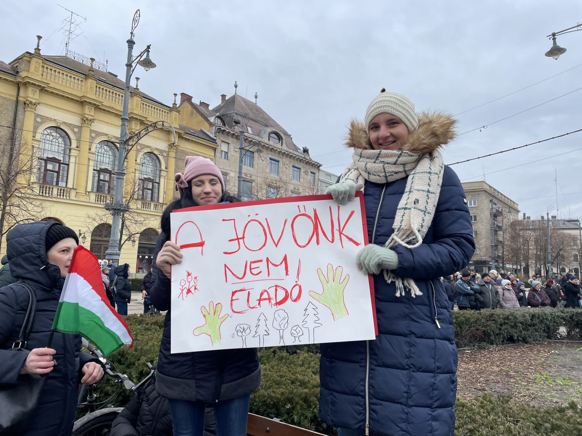 Akkumulátorgyár tüntetés Debrecen