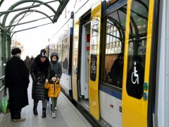 Szeged, Tram train, vasútvillamos, közlekedés, tömegközlekedés, utazás, MÁV