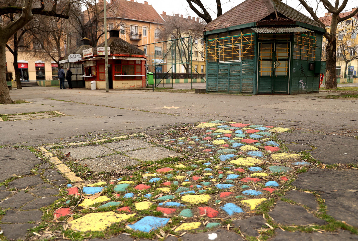 Szeged, Bartók tér, felújítás