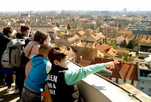 Szeged, Szent István tér, víztorony, kiállítás, látkép, város