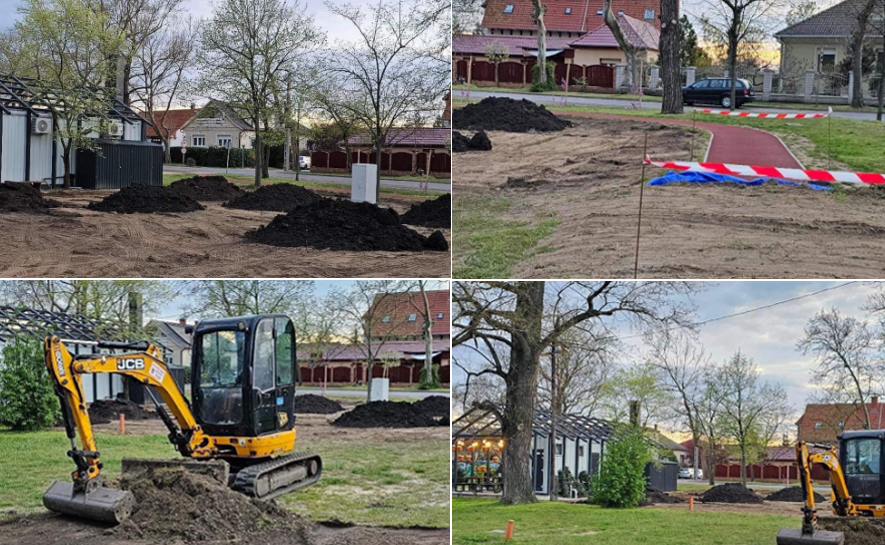 900 m2-es területről hordják el törmelékes talajt a Liget térről