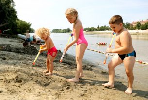 Szeged, meleg, nyár, kánikula, hőség, hőségriasztás, strand, fürdő, időjárás, Tisza