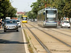 Szeged, vágányzár, villamos, vasútvillamos, Tram train, Kossuth Lajos sgt., Széchenyi tér, MÁV, közlekedés, tömegközlekedés, utazás