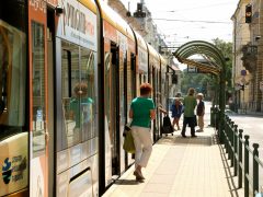 Szeged, vágányzár, villamos, vasútvillamos, Tram train, Kossuth Lajos sgt., Széchenyi tér, MÁV, közlekedés, tömegközlekedés, utazás