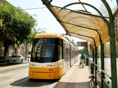 Szeged, vágányzár, villamos, vasútvillamos, Tram train, Kossuth Lajos sgt., Széchenyi tér, MÁV, közlekedés, tömegközlekedés, utazás