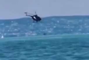 A Balatonba zuhant egy rendőrségi helikopter