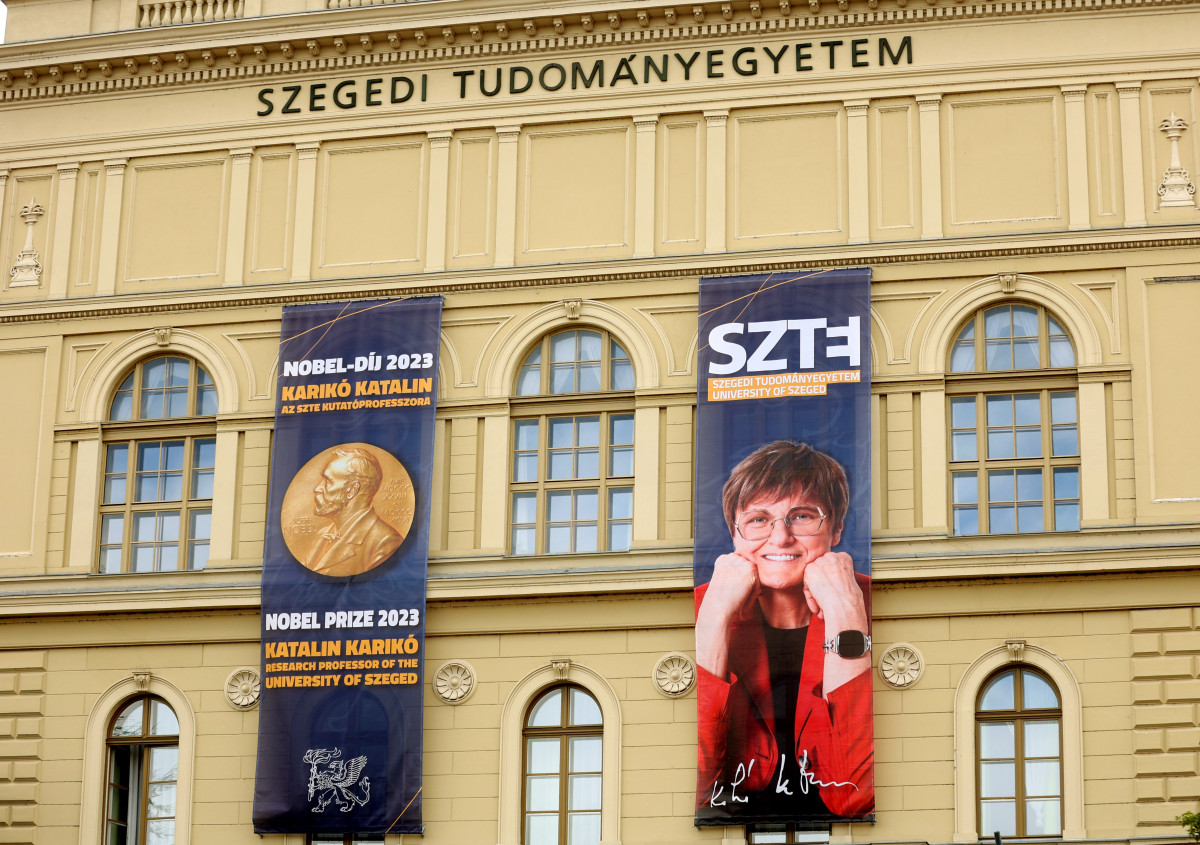 Szeged, Karikó Katalin, Nobel-díj, Szegedi Tudományegyetem, SZTE, Rektori Hivatal