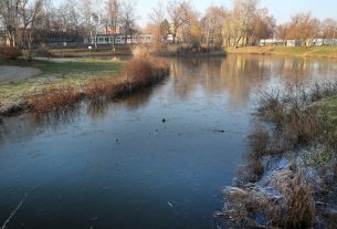 Szeged, jég, befagy, záportározó tavak, hideg, Zápor-tó