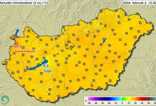 20 fokot mértek Magyarországon
