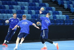 Szeged, OTP Bank Pick Szeged, kézilabda, edzés, Pick Aréna, sport