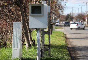 Szeged, rendőrség, trafibox, sebességmérés, gyorshajtás, Fő fasor