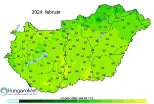 Enyhe február 2024