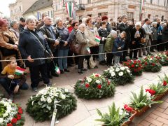 Szeged, Klauzál tér, megemlékezés, március 15, díszünnepség, Botka László