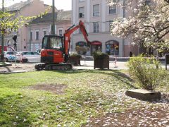 Szeged, járda, felújítás, Széchenyi tér, járda, aszfaltozás