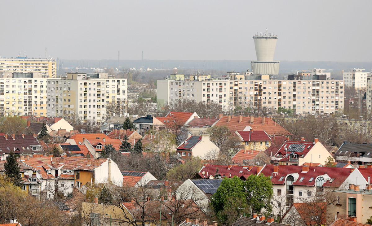 Szeged, Szent István tér, víztorony, látkép, belváros, Tarján, lakótelep, panel