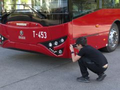 Szeged, felújított, Ikarus–Skoda, trolibusz, troli, tömegközlekedés, Nagy Sándor