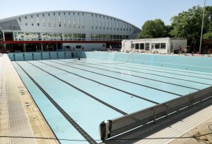 Szeged, sportuszoda, medence, készülnek, nyári szezon, sport, strand, uszoda