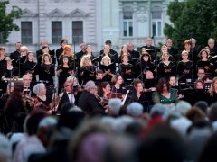 Szeged, Szegedi Szimfonikus Zenekar, koncert, tűzijáték, ünnep, uniós csatlakozás, húsz éves, évforduló, Széchenyi tér, EU, EU csatlakozás, Botka László