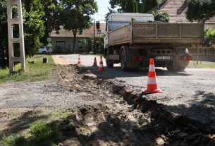 Szeged, felújítás, aszfalt, úttest, Moholi utca