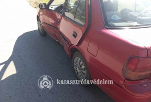 Motor és személyautó ütközött Balmazújvároson