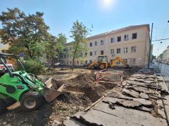 Szeged, közpark, Attila utca, Löw Lipót park, Löw Immánuel park, rekonstrukció, belváros